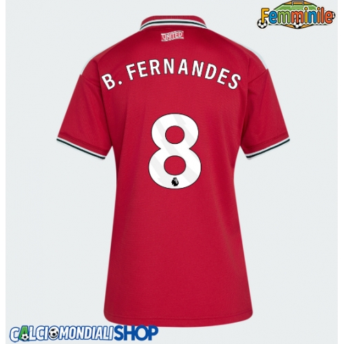 Maglie da calcio Manchester United Bruno Fernandes #8 Prima Maglia Femminile 2026-27 Manica Corta